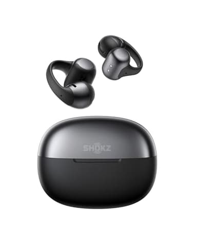 SHOKZ OpenDots ONE - Open-Ear Headphones - Wireless Bluetooth Earbuds with Microphone - Secure, Lightweight, Clip-On Fit - Premium Dolby Audio - Water Resistant - Fast Charging - Up to 40 hrs Playtime - Image 1