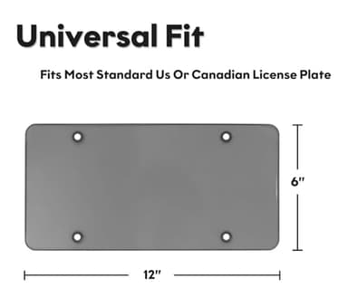 Tsuytna License Plate Cover-2 Pack License Plate Protector Clear License Plate Frame with Screw Caps Cover Kit for American Standard Cars AAAA - Image 4
