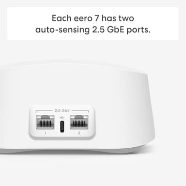 Amazon eero 7 (2-pack) with Amazon eero Outdoor 7 (1-pack) mesh wifi system - Image 2