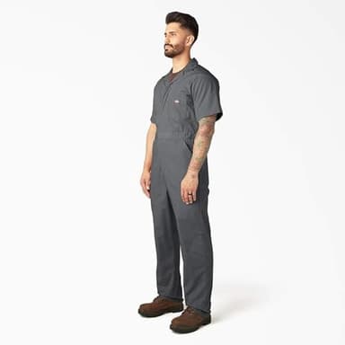 Dickies Short Sleeve Coveralls, GRAY, M RG - Image 3