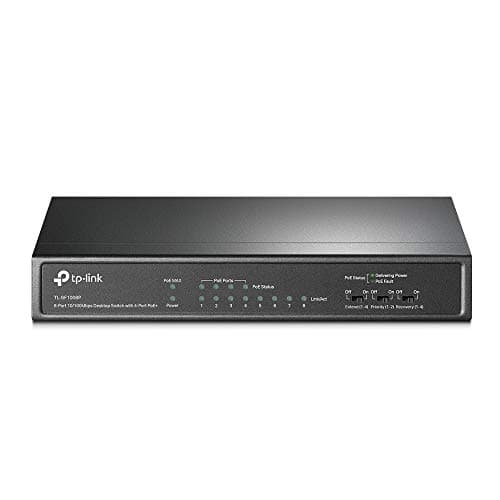 TP-Link TL-SF1008P, 8 Port 10/100Mbps PoE Switch, 4 PoE+ Ports @66W, Desktop, Plug & Play, Sturdy Metal Casing, Fanless, Extend & Priority Mode, PoE Auto Recovery - Image 1