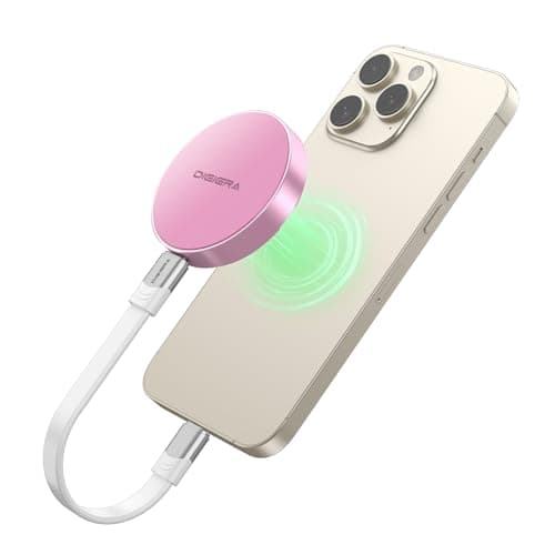 IGIERA 1TB Magnetic Portable SSD, External Solid State Drives with USB-C 3.2 Gen 2x2, Speed Up to 2000MB/s, Compact & Durable, Compatible with iPhone 15/16 Series and Other USB-C Devices, Pink - Image 1