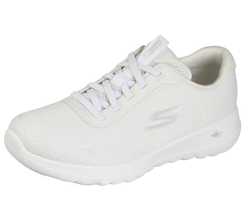 Skechers Performance Women's GO Walk Joy - Ecstatic, White/Blue,9 - Image 1