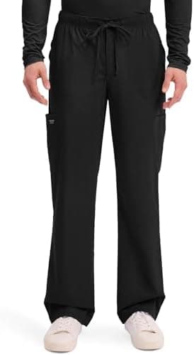 Cherokee Scrubs for Men Tapered Leg Cargo Scrub Pants with Zip Fly, 5 Pockets Elastic Waist 2-Way Stretch & Easy Care – WW190 - Image 3