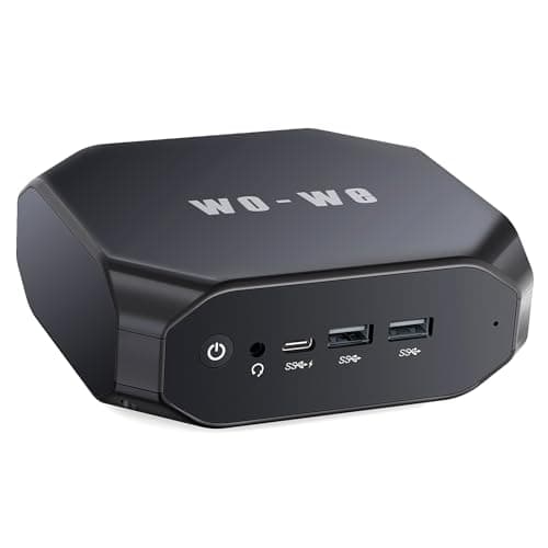 wo-we Mini PC AMD Excavator A9-9400 up to 3.2GHz, Radeon R5 Series Supports 4K@30Hz HD Dual Display, 8G DDR4, 128G M.2 SATA SSD, HDMI*2,WiFi 5,Dual-Mode Bluetooth, USB 3.1 - Image 1