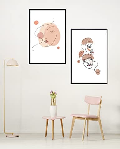 ELSKER&HOME 22.375 x 34 Poster Frame 3 Pack, Black Picture Frame for Horizontal or Vertical Wall Mounting, Sturdy and Scratch-proof - Image 6