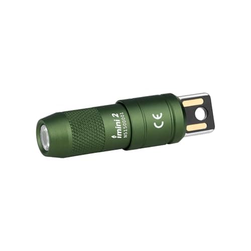 OLIGHT IMINI 2 EDC Rechargeable Keychain Flashlight, 50 Lumens Compact and Portable Mini LED Keyring Lights with Built-in Battery Ideal for Everyday Carry and Emergencies (OD Green) - Image 1
