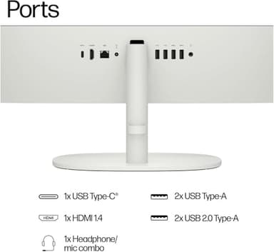 HP 22" FHD All-in-One Desktop Computer for Business and Everyday Use • 2025 Intel Dual-Core Processor • 16GB RAM • 640GB Storage • HDMI • Type-C • Wi-Fi 6 • HD Webcam • Windows11 Pro - Image 4