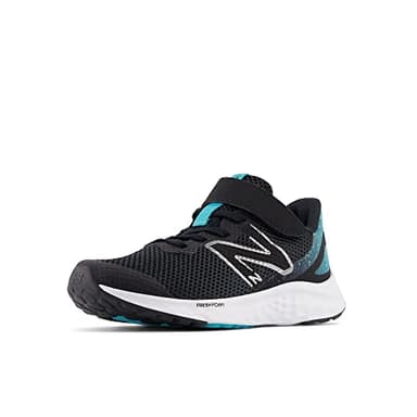 New Balance Baby Fresh Foam Arishi V4 Hook and Loop Running Shoe, Black/Virtual Blue/Phantom, 3 Wide US Unisex Infant - Image 1