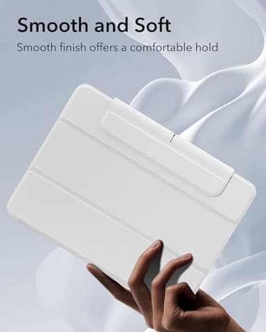 ESR for iPad Air 11 Inch Case M3/M2 (2025/2024), iPad Air 5th/4th Gen Case (2022/2020) 10.9 Inch with Pencil Holder, Removable Magnetic Cover, Vertical Stand, Rebound 360 Series, White - Image 9
