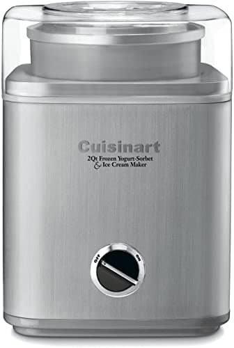 CUISINART Ice Cream Maker, Ice Cream and Frozen Yogurt Machine, 2-Qt. Double-Insulated Freezer Bowl, Silver, ICE-30BCP1 - Image 1