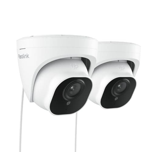 REOLINK 5MP PoE Security Camera, Surveillance Outdoor Indoor for home, Person/Vehicle/Pet Detection, Time-Lapse, Work with Smart Home, 100ft IR Night Vision, Support 512GB SD Card, RLC-520A(Pack of 2) - Image 1