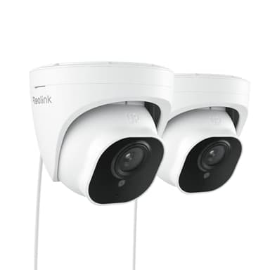REOLINK 5MP PoE Security Camera, Surveillance Outdoor Indoor for home, Person/Vehicle/Pet Detection, Time-Lapse, Work with Smart Home, 100ft IR Night Vision, Support 512GB SD Card, RLC-520A(Pack of 2) - Image 1