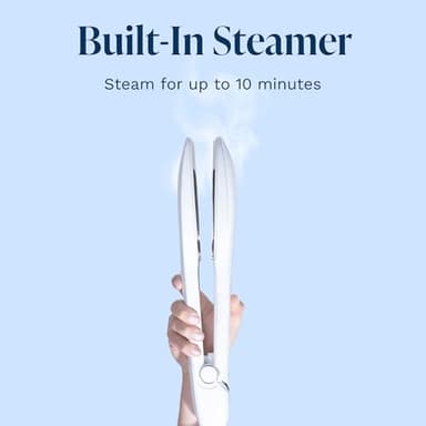 Nori Press Travel Steam Iron - Handheld Iron With Optional Steam Feature - No Ironing Board Required - Easy to Use w/ 6 Fabric Settings - Removes Wrinkles - User Manual Included -White - Image 6