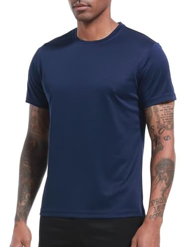 OYGSieg 6 Pack Workout Shirts for Men Short Sleeve Athletic Active Tops Quick Dry Crew Neck T Shirt for Running XL - Image 4