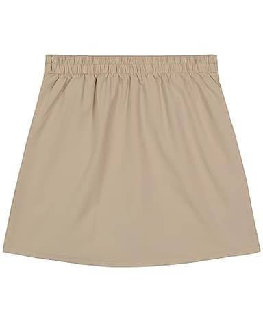 Nautica Little Girls' School Uniform Stretch Poplin Scooter, Khaki, 6 - Image 2