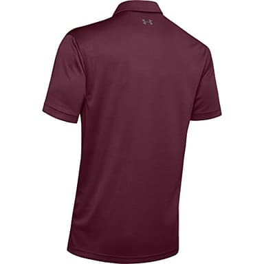 Under Armour Men's Tech Golf Polo , Maroon (609)/Graphite, Large - Image 6