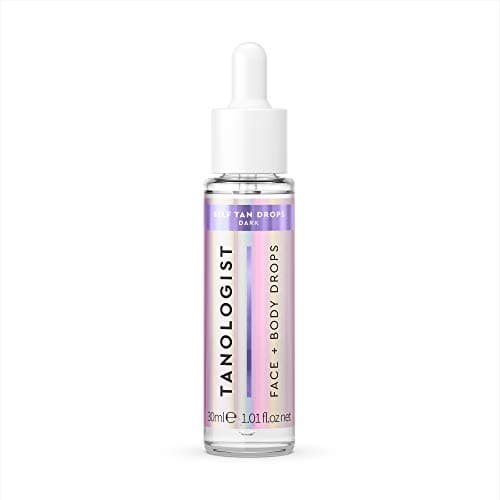 Tanologist Face and Body Drops: Dark 1.01 fl.oz/ 30 ml Bottle - Image 1