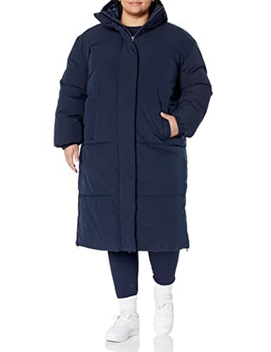 Amazon Essentials Women's Oversized Long Puffer Jacket (Available in Plus Size), Navy, 2X - Image 5