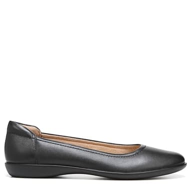 Naturalizer Womens Flexy Comfortable Slip On Round Toe Ballet Flats ,Black Leather,9.5 M US - Image 6