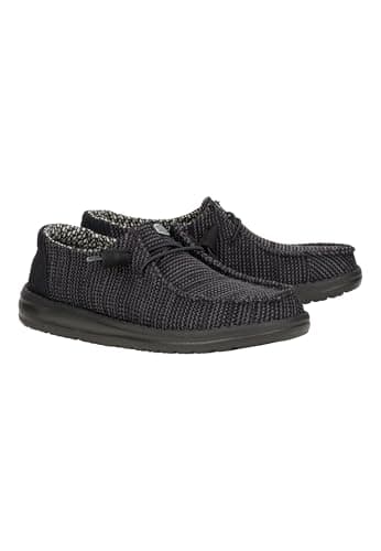 Hey Dude Wendy Stretch Sox Black/Black Size 10, Women’s Shoes, Women’s Slip-on Loafers, Comfortable & Light-Weight - Image 2