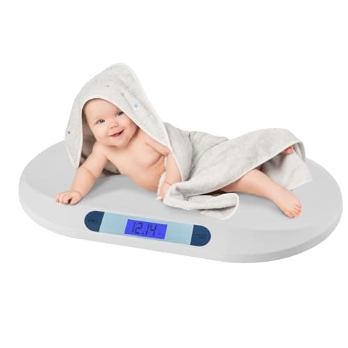 Smart Weigh Digital Baby Scale Infant Scale for Weighing Pet Scale for Puppy and Cat Accurate Digital Scale in Pounds Ounces Kilograms Holds Up to 44 Lbs Multi-Function with Hold Function - Image 1