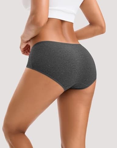 INNERSY Womens Underwear Cotton Hipster Panties Regular & Plus Size 6-Pack(Medium,Dark Vintage) - Image 3