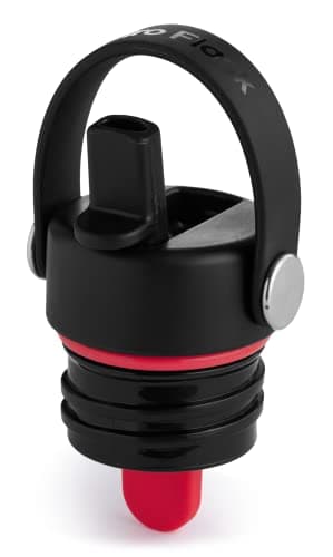 Hydro Flask Water Bottle - Insulated Stainless Steel - Straw Lid, Non Spill, Leakproof 24 Oz Black - Image 3