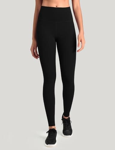 HeyNuts Workout Pro Extra Long Leggings for Tall Women, High Waisted Athletic Tummy Control Leggings Soft Yoga Pants 31'' Black M(8/10) - Image 2