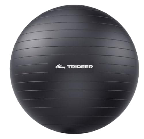 Trideer Yoga Ball for Exercise, Pregnancy & Birthing, 5 Sizes Exercise Ball for Physical Therapy, Stability, Fitness, Quick Pump Included - Image 1