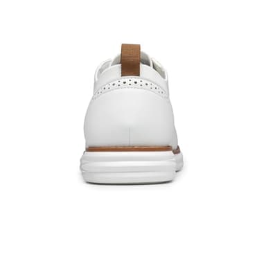 Bruno Marc Men's KnitFlex Craft Mesh Oxfords Sneakers Casual Dress Lace-Up Lightweight Walking Shoes,Size 8.5,6-White,SBOX2406M - Image 5