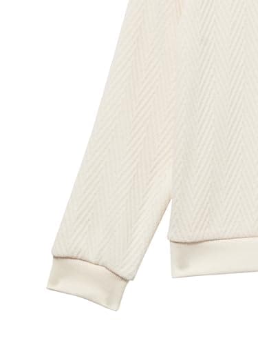 Splendid Kids Infant/Toddler Baby Girls Chevron Velour Long-Sleeve Set, Snow, 5 - Image 2