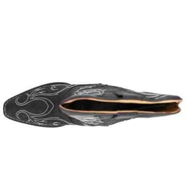 ROPER Womens Riley Embroidered Snip Toe Casual Boots Mid Calf Low Heel 1-2" - Black - Size 10 B - Image 4