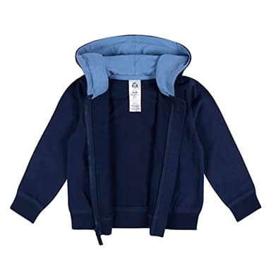 Gerber Toddler Boys' Zip Up Hoodie, Blue, 18 Months - Image 4