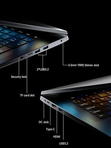 18.5"Laptop Computer with Windows 11 PRO,8000 mAh Battery,Intel N150 Quad-Core Processor UP to 3.6GHZ,16GB DDR4 RAM 512GB SSD,WiFi 5,Full HD IPS Display,2025 Laptops for Work Business Office Student - Image 9