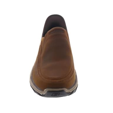 Skechers Men's Respected - Elgin Hands Free Slip-in Men's Casual, Brown, 10, Medium, US - Image 6