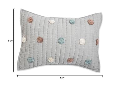 Crane Baby Decorative Quilted Pillow, Rainbow - Image 9