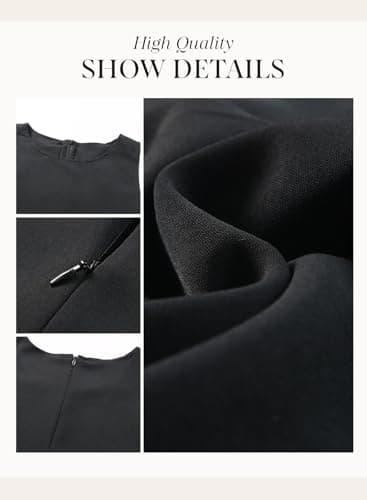 Dokotoo Womens Ladies Cute 2025 Elegant Spring Summer Casual Sexy Halter O Neck Ruffle Chiffon Sleeveless One Piece Short Rompers and Jumpsuits for Women Casual,Black Large - Image 5