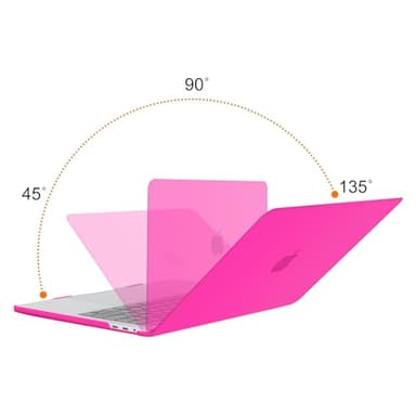 MOSISO Compatible with MacBook Pro 13 inch Case M2 2025, 2024, 2023, 2022-2016 A2338 M1 A2251 A2289 A2159 A1989 A1708 A1706, Plastic Hard Shell&Keyboard Cover&Screen Film&Storage Bag, Bright Rose - Image 4