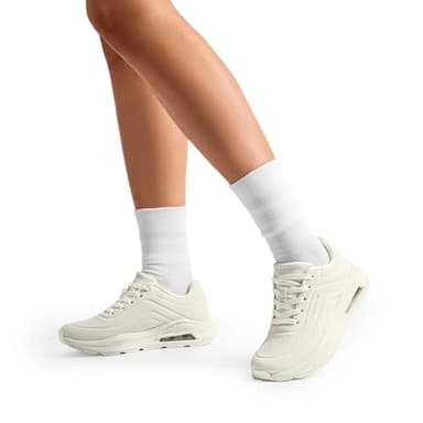 DREAM PAIRS Women Platform Wedge Walking Reese Chunky Shoes High Heel Air Cushion Casual Fashion Sneaker.,Size 10,Beige,SDFN2422W - Image 7