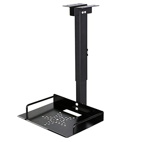 Drsn Universal Ceiling Mount with Tray, 11.4-22 inches Adjustable, No Hole Installation, Aluminum Alloy, in-Tube Cable Routing, Universal Ceiling Mount for Projector/Camera, Wall/Ceiling - Image 1