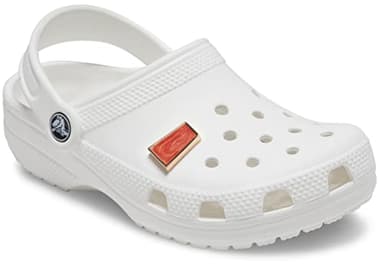 Crocs Jibbitz Gold Shoe Charms | Jibbitz, Sparkly Spicy Orange, One Size - Image 2