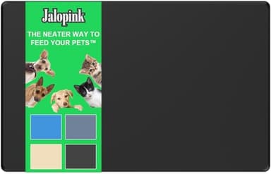 Jalopink Silicone Feeding Placemat for Food & Water Dogs Cats Children, 22"x14" BPA-Free with Raised Edge Waterproof Mat, Silicone Mats for Coffee, Under Sink, Kitchen - Image 1