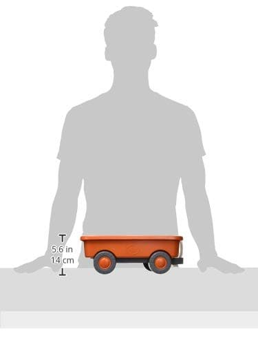 Green Toys Wagon, Orange CB - Pretend Play, Motor Skills, Kids Outdoor Toy Vehicle. No BPA, phthalates, PVC. Dishwasher Safe, Recycled Plastic. - Image 5