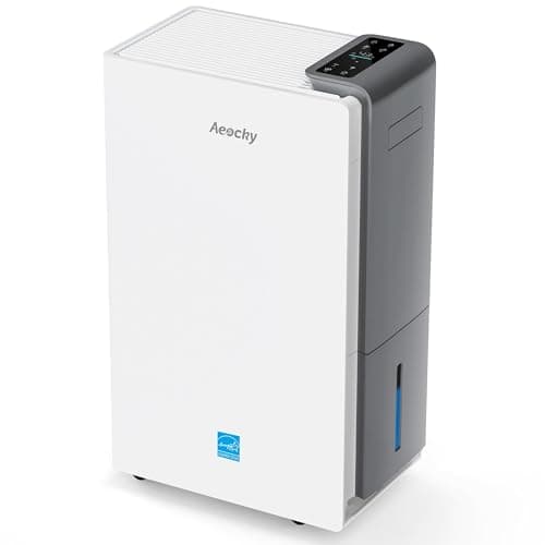 4500 Sq.Ft Most Efficient Energy Star 2025 Dehumidifier,AEOCKY Max 80 Pint/D(Standard 56Pint/D) Smart Compressor Dehumidifier with Drain Hose, Intelligent Humidistat,for Basement,Bedroom,Home,Bathroom - Image 1