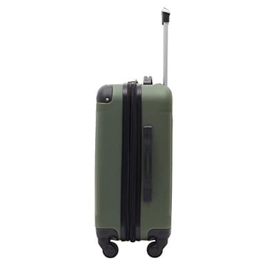 Travelers Club Chicago Hardside Expandable Spinner Luggage, Thyme Green, 20" Carry-On - Image 2