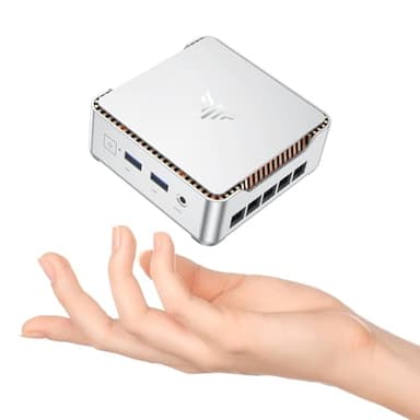KAMRUI Essenx E2 Mini PC 11 Pro, 12th Gen Alder Lake N97(up to 3.6GHz) Micro PC (Beat N150/N100/N95), 16GB RAM 512GB M.2 SSD, Desktop Computers 4K Dual Display/USB3.2/WiFi/BT/LAN Small Computer - Image 1