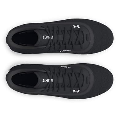 Under Armour Men's Leadoff Mid 3.0 Baseball Cleat, (001) Black/Black/White, 13, US - Image 4