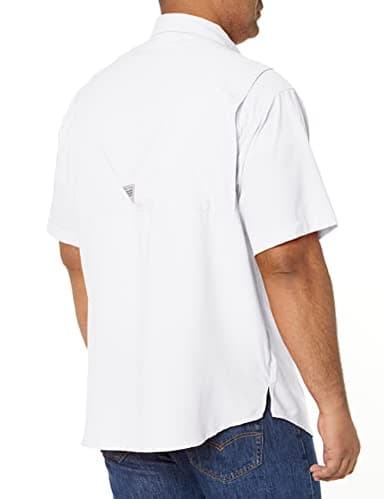 Columbia Mens PFG Tamiami II Short Sleeve Fishing Shirt, White, 2X - Image 2