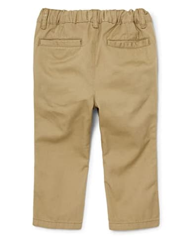 The Children's Place baby boys And Toddler Stretch Chino Pants, Flax/New Navy 2 Pack, 12-18 Months US - Image 3